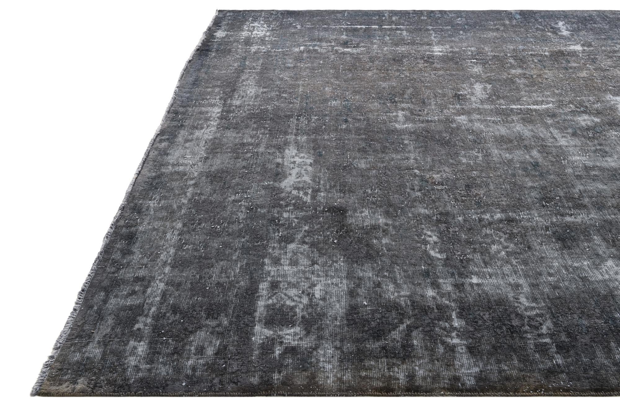9' 5 x 12' 1 Hand Knotted Ultra Vintage Persian Wool Rug
