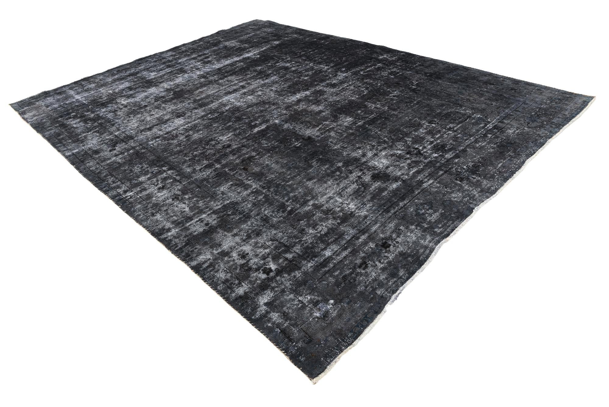 9' 8 x 12' 3 Hand Knotted Ultra Vintage Persian Wool Rug