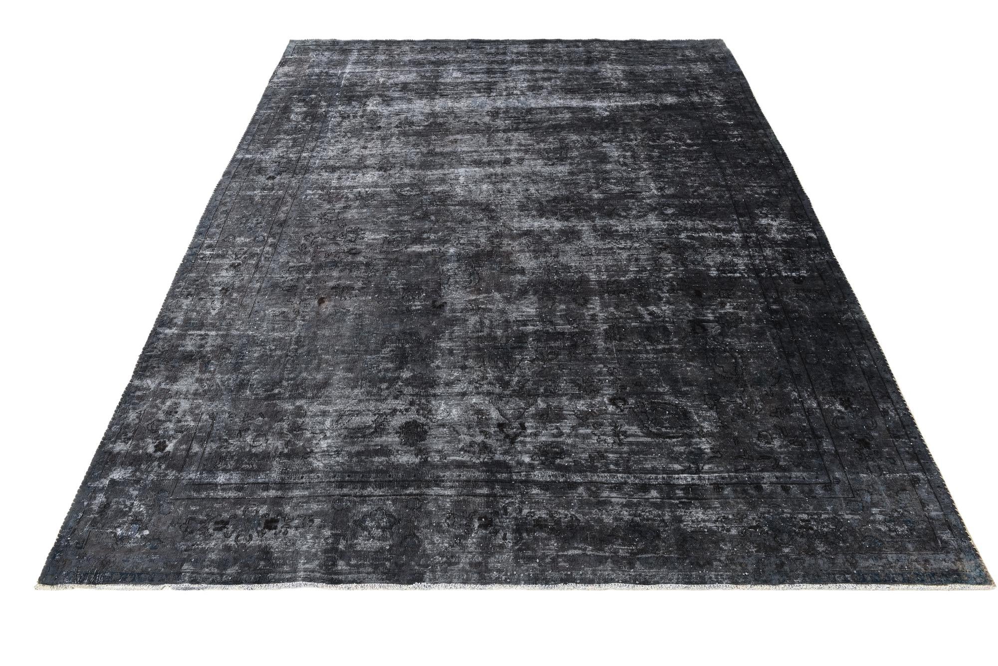 9' 8 x 12' 3 Hand Knotted Ultra Vintage Persian Wool Rug