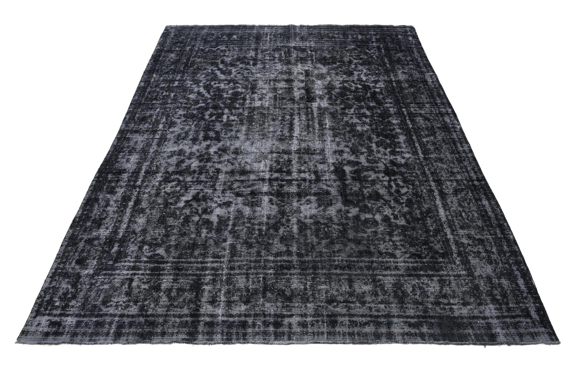 9' 3 x 12' Hand Knotted Ultra Vintage Persian Wool Rug