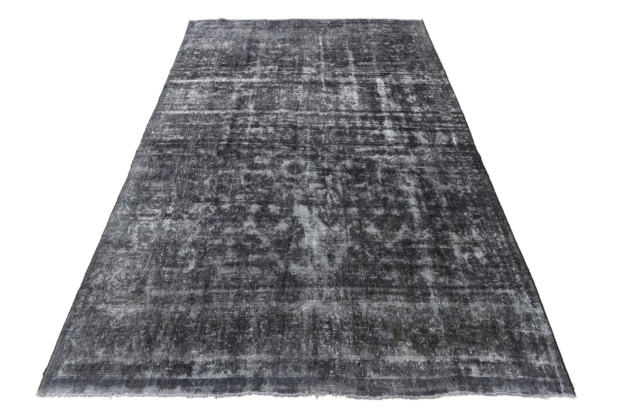 8' 4 x 13' 1 Hand Knotted Ultra Vintage Persian Wool Rug