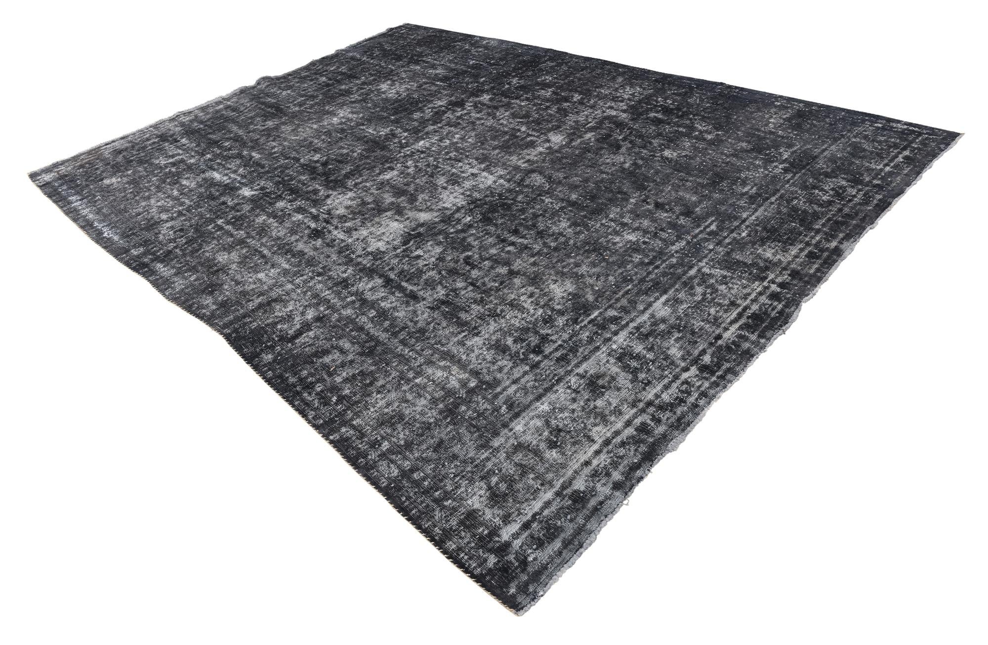 9' 3 x 12' 1 Hand Knotted Ultra Vintage Persian Wool Rug