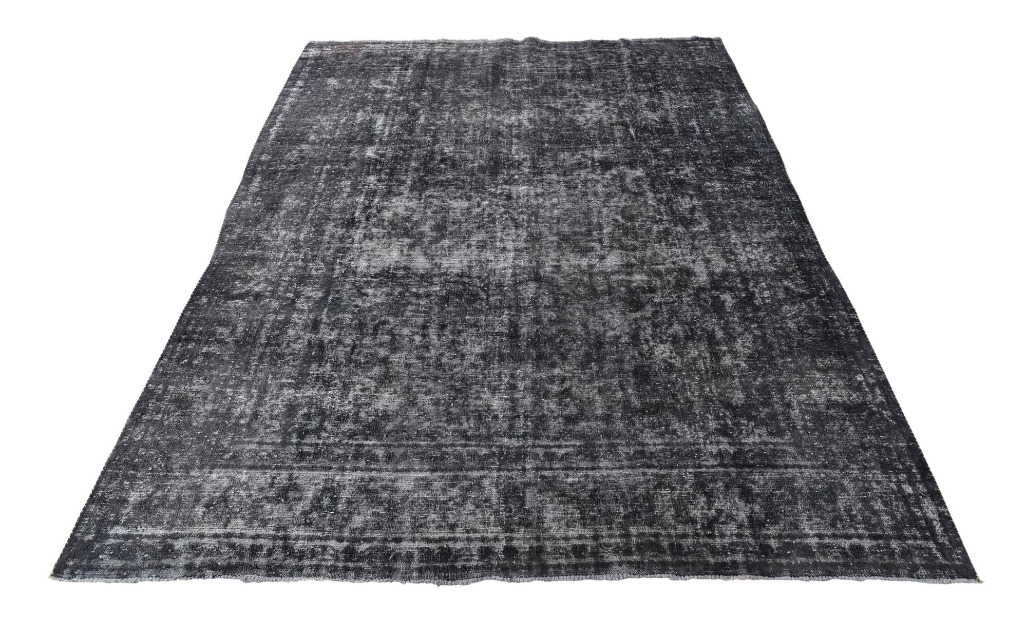 9' 3 x 12' 1 Hand Knotted Ultra Vintage Persian Wool Rug