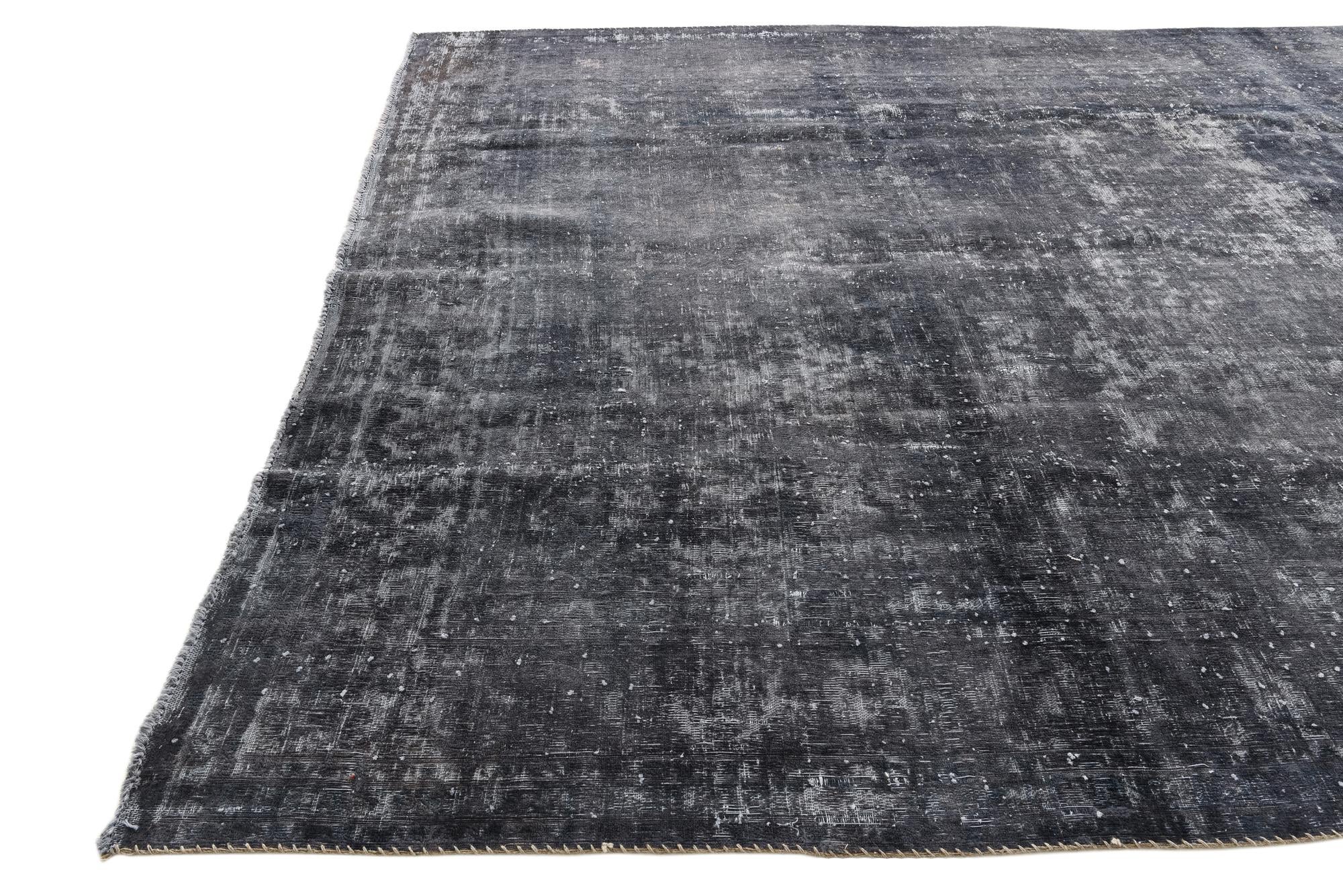 9' 3 x 12' 1 Hand Knotted Ultra Vintage Persian Wool Rug