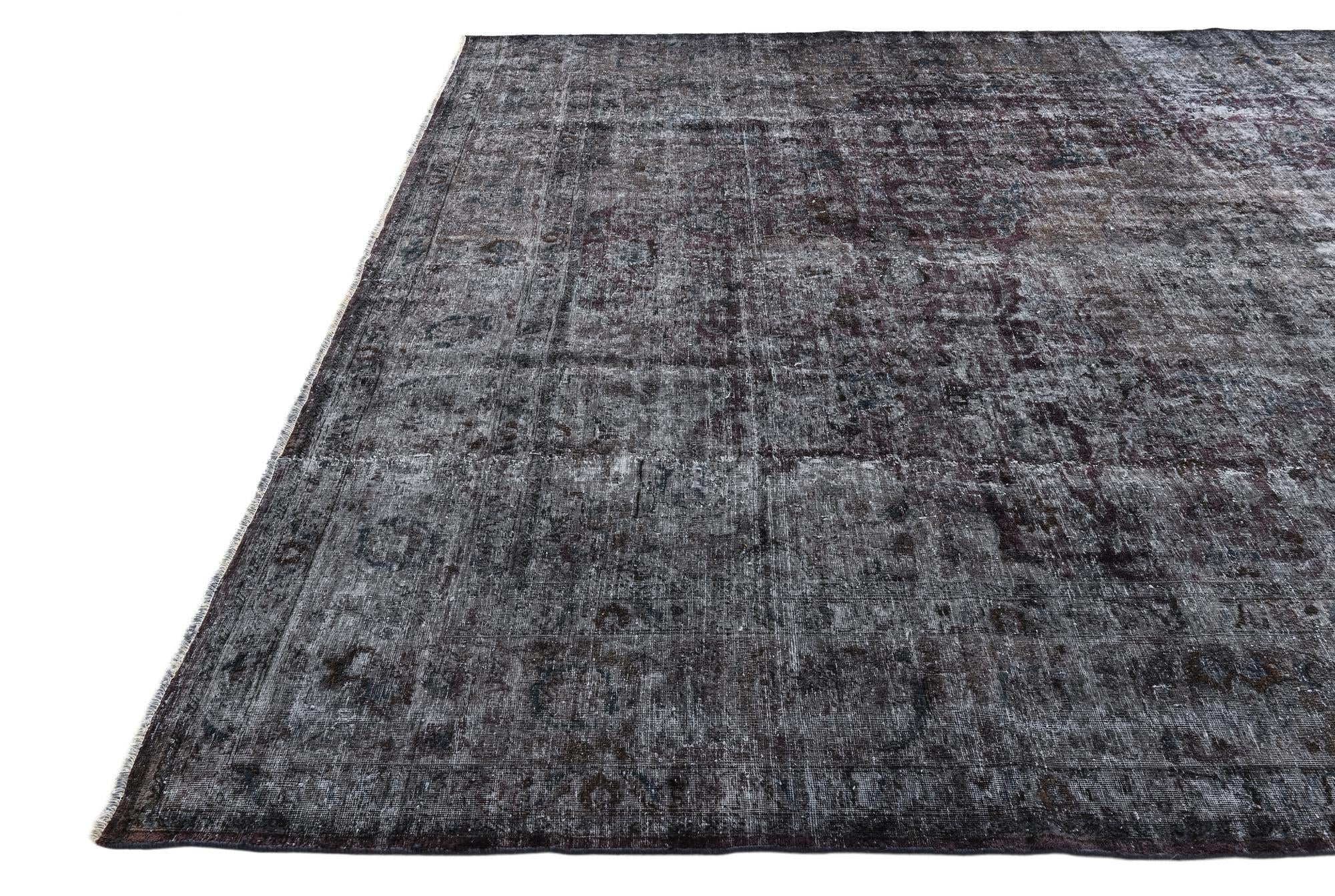 9' 10 x 12' 8 Hand Knotted Ultra Vintage Persian Wool Rug