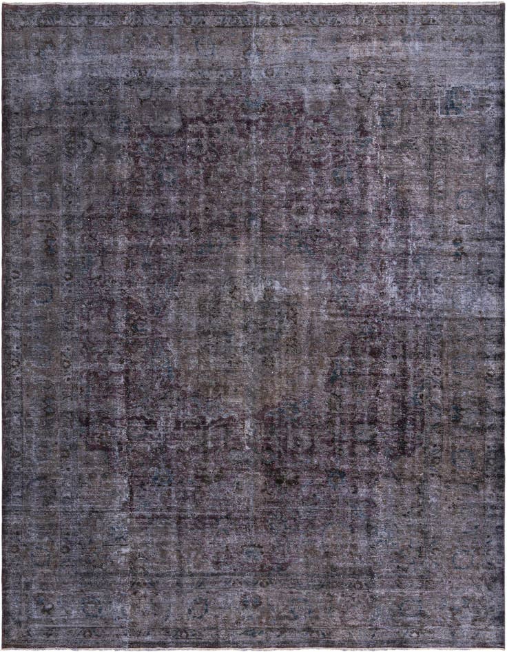 Detail image of 9' 10 x 12' 8 Hand Knotted Ultra Vintage Persian Wool Rug