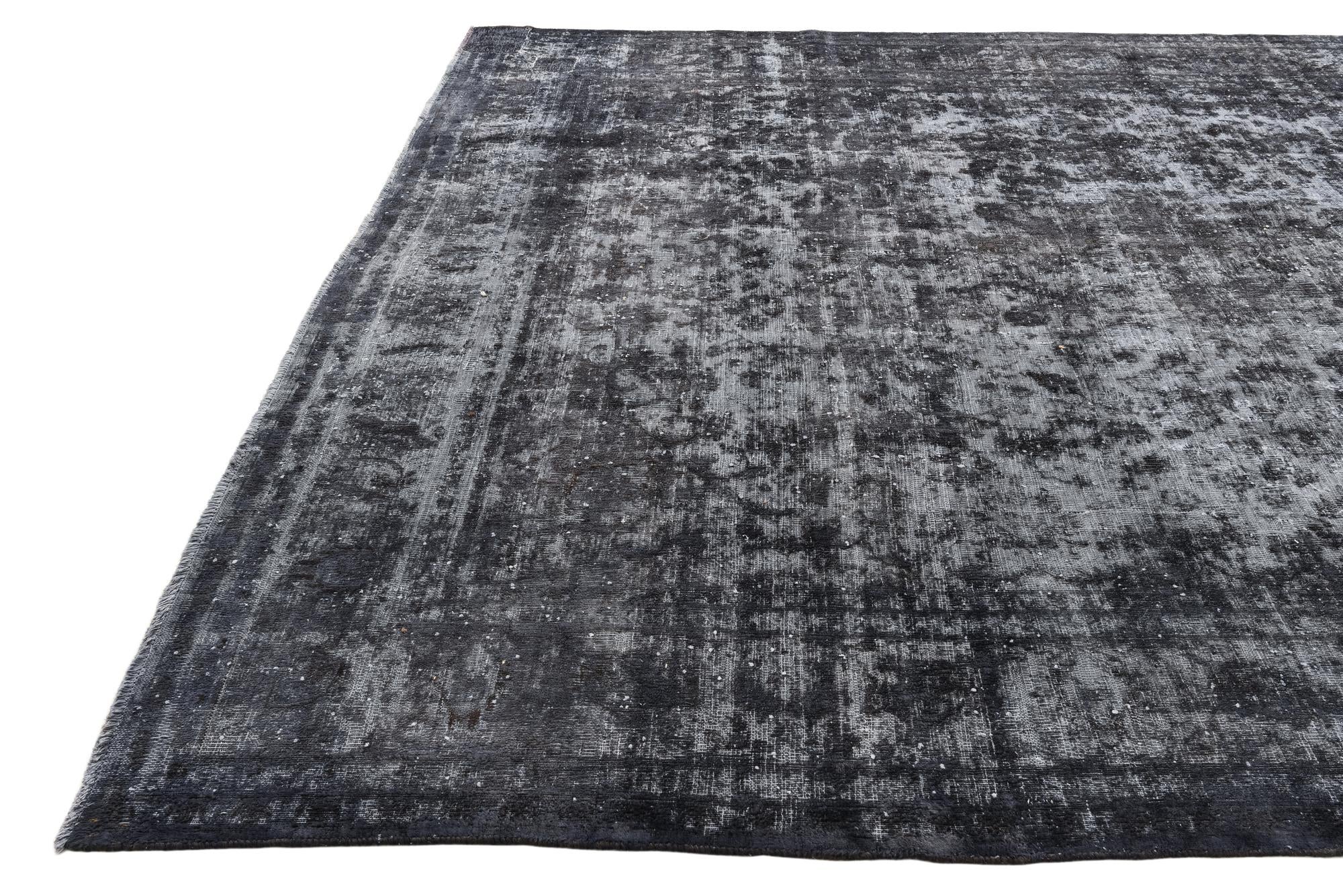 9' 9 x 12' 5 Hand Knotted Ultra Vintage Persian Wool Rug