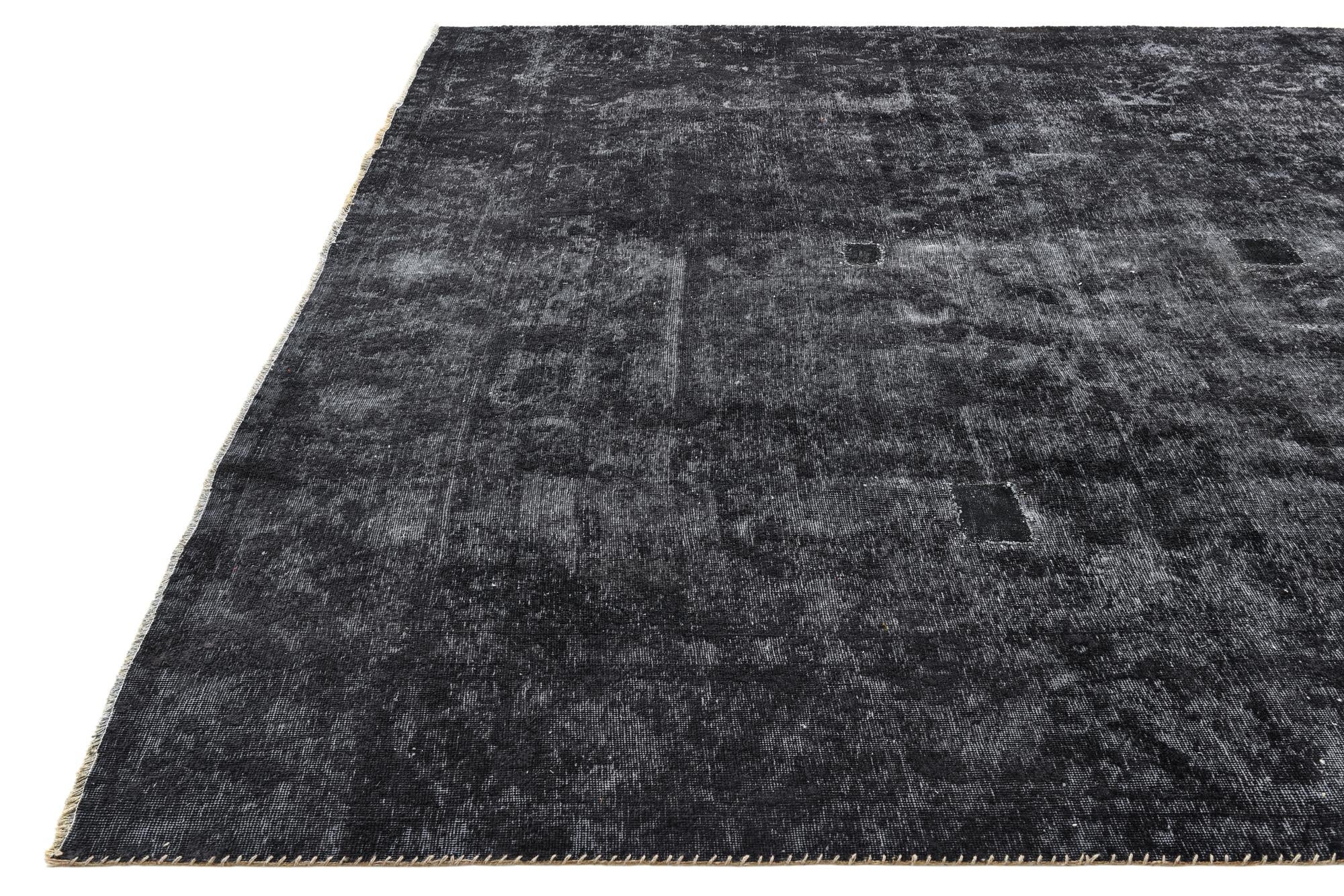 9' 3 x 12' 8 Hand Knotted Ultra Vintage Persian Wool Rug