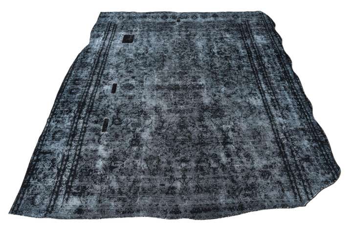 9' x 10' 7 Hand Knotted Ultra Vintage Persian Wool Rug