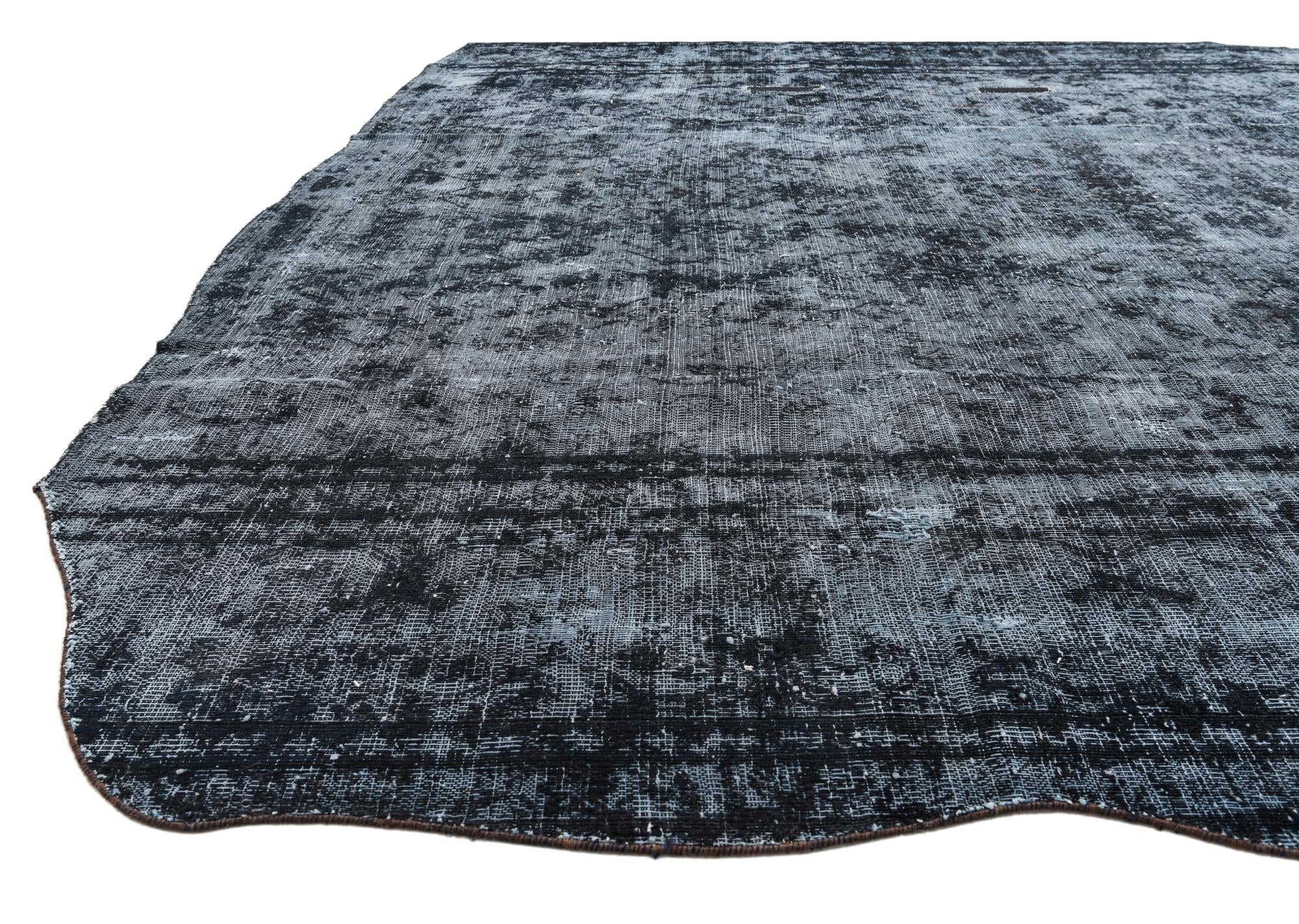 9' x 10' 7 Hand Knotted Ultra Vintage Persian Wool Rug