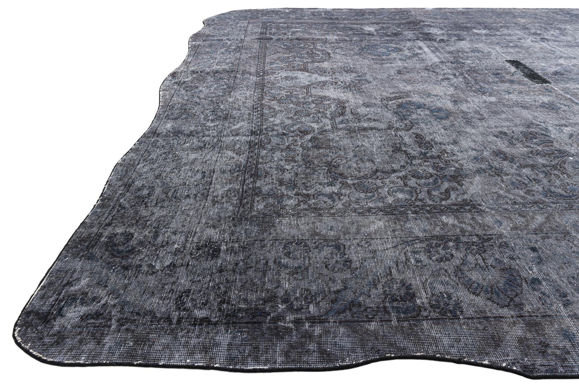 9' 10 x 11' 10 Hand Knotted Ultra Vintage Persian Wool Rug