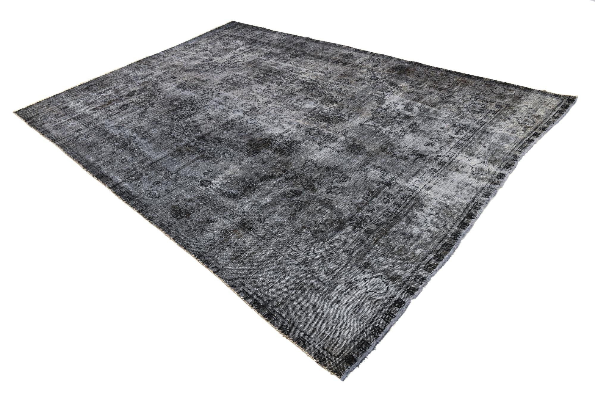 7' 10 x 11' 5 Hand Knotted Ultra Vintage Persian Wool Rug