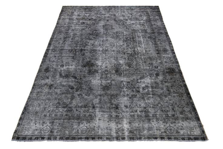 Detail image of 7' 10 x 11' 5 Hand Knotted Ultra Vintage Persian Wool Rug