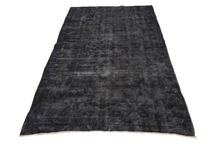 Detail image of 4' 6 x 7' 6 Hand Knotted Ultra Vintage Persian Wool Rug