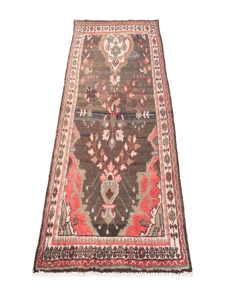 Detail image of 3' 5 x 5'  Hand Knotted Ultra Vintage Persian Wool Rug