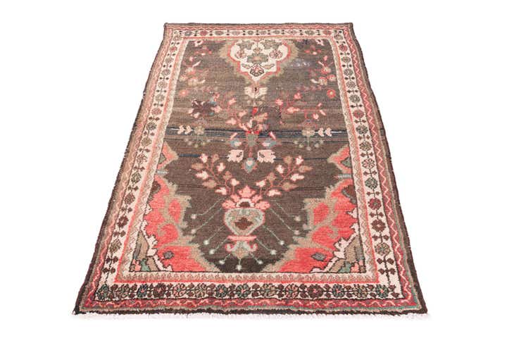 3' 5 x 5' Hand Knotted Ultra Vintage Persian Wool Rug