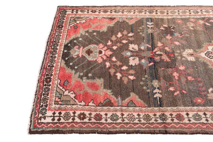 Detail image of 3' 5 x 5' Hand Knotted Ultra Vintage Persian Wool Rug