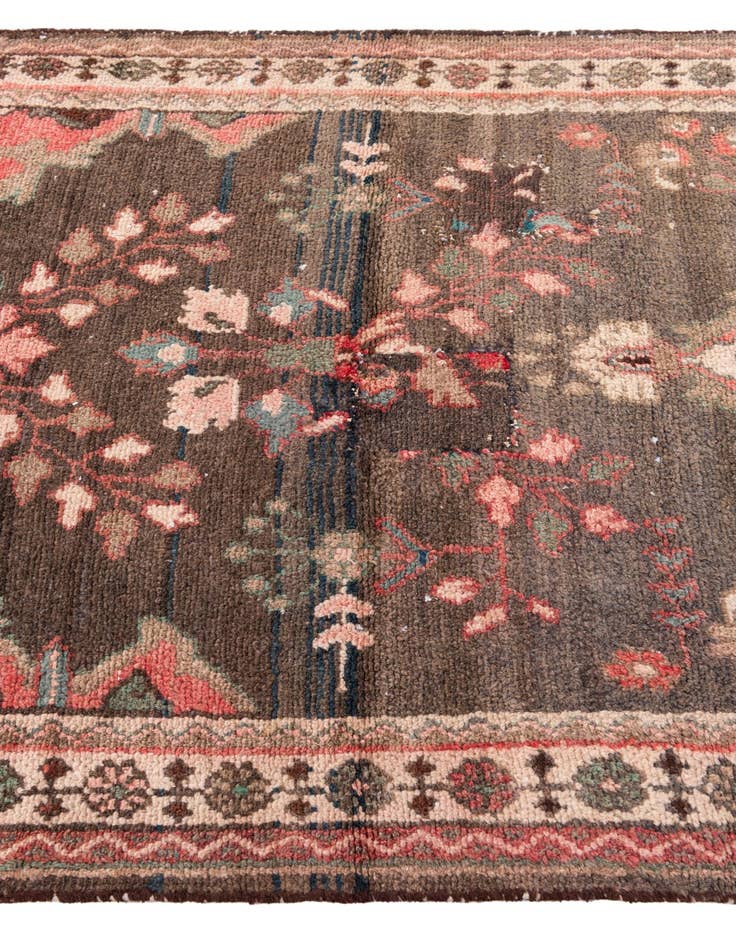 Detail image of 3' 5 x 5'  Hand Knotted Ultra Vintage Persian Wool Rug