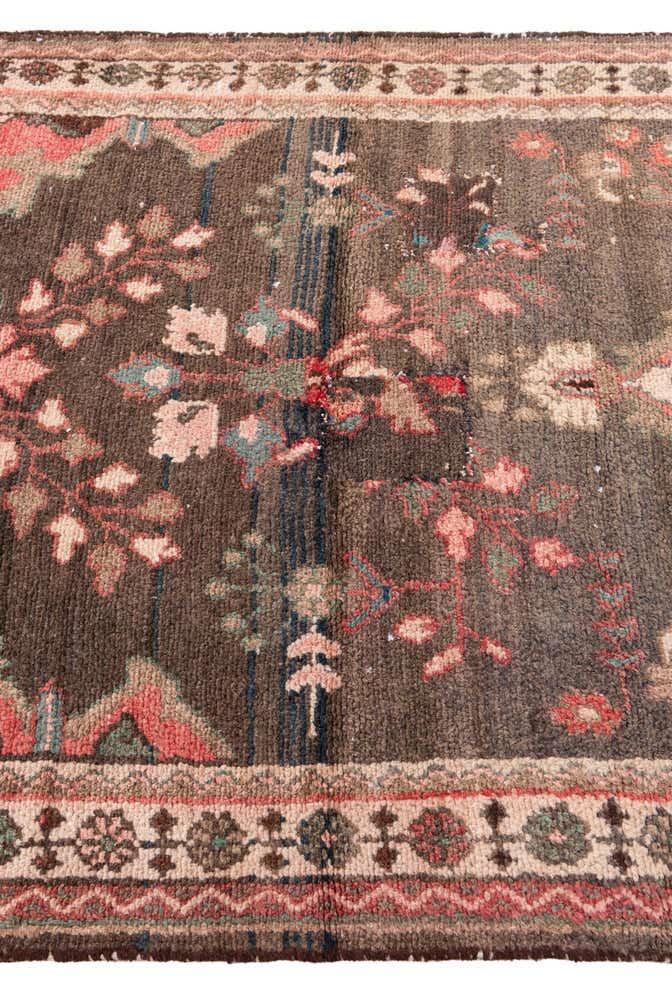 3' 5 x 5' Hand Knotted Ultra Vintage Persian Wool Rug