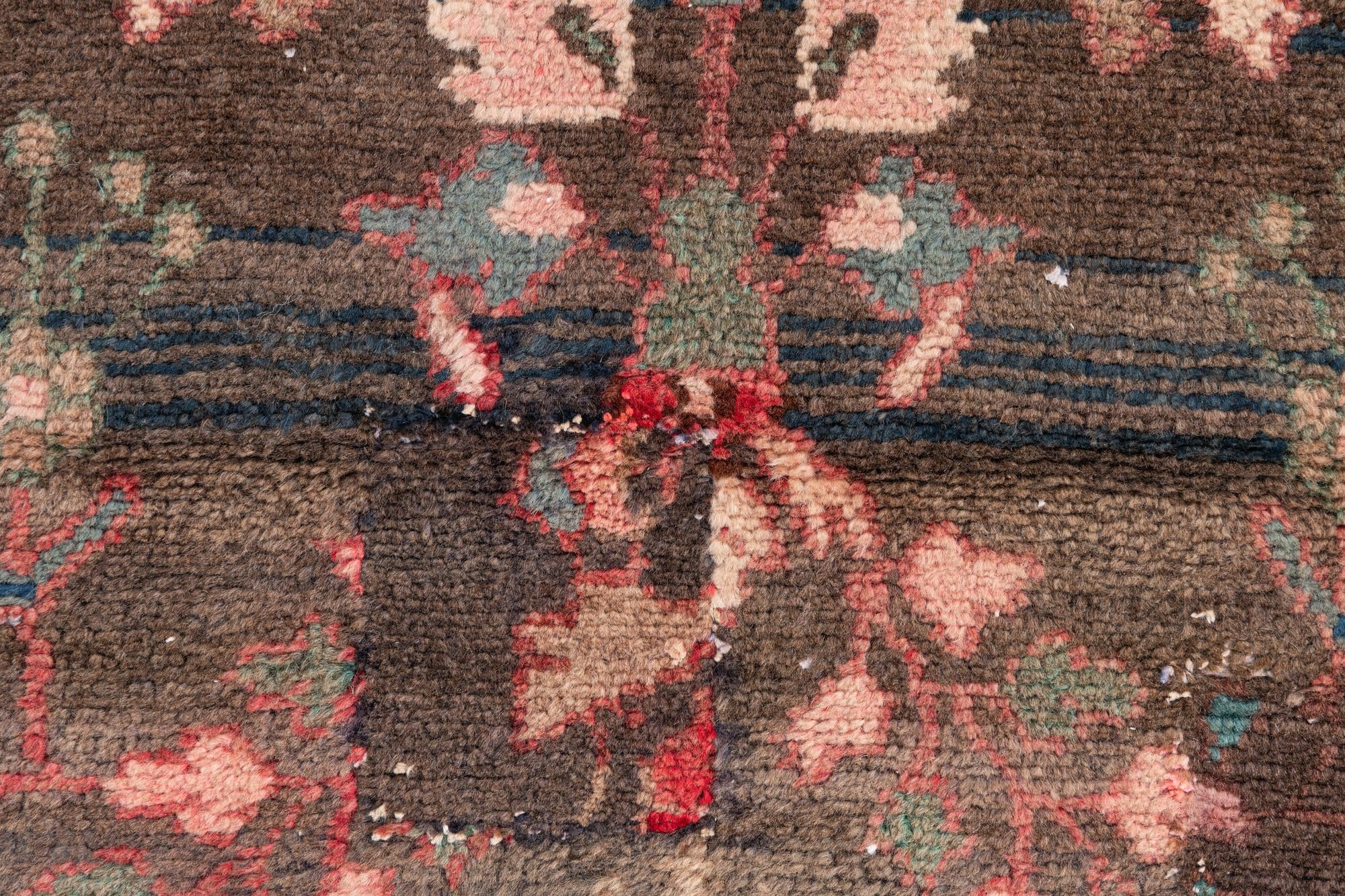 3' 5 x 5' Hand Knotted Ultra Vintage Persian Wool Rug
