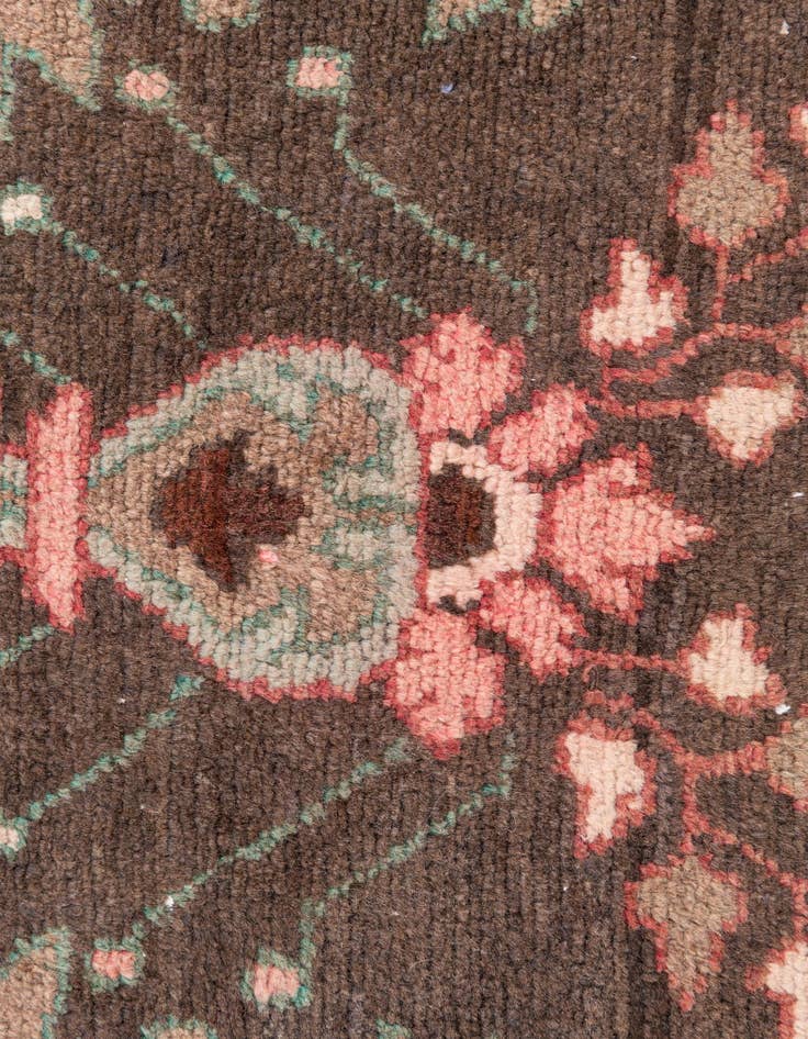 Detail image of 3' 5 x 5'  Hand Knotted Ultra Vintage Persian Wool Rug