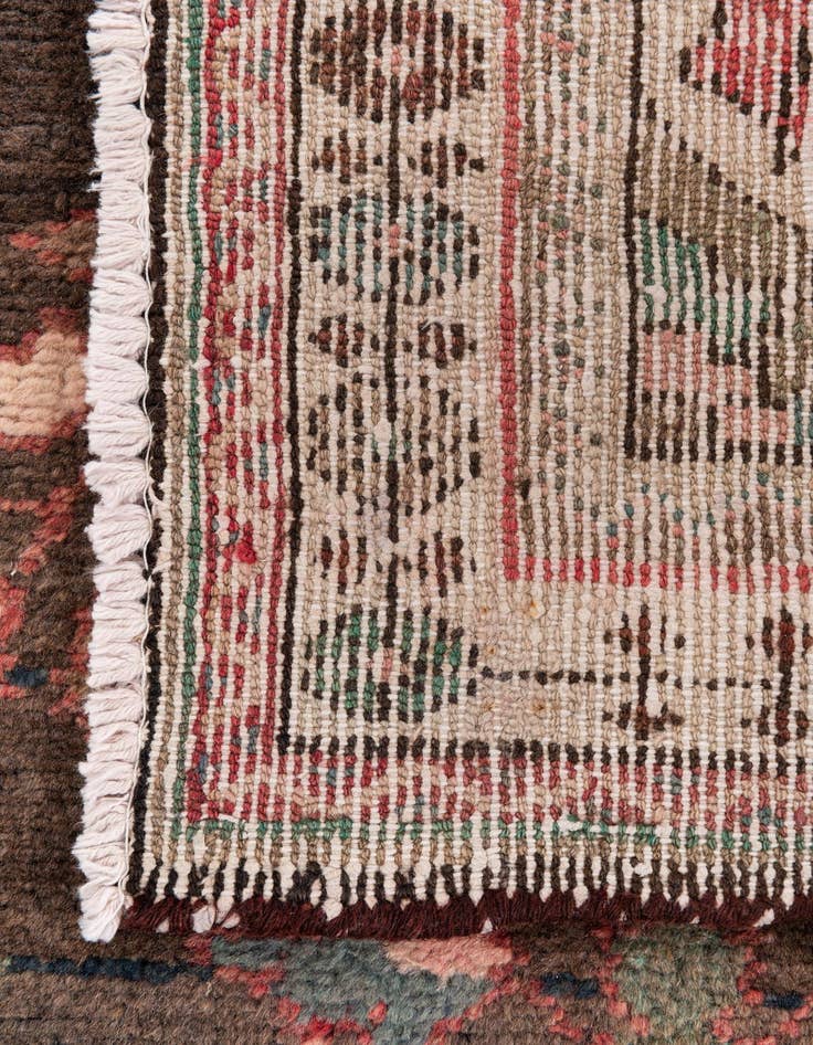 Detail image of 3' 5 x 5'  Hand Knotted Ultra Vintage Persian Wool Rug