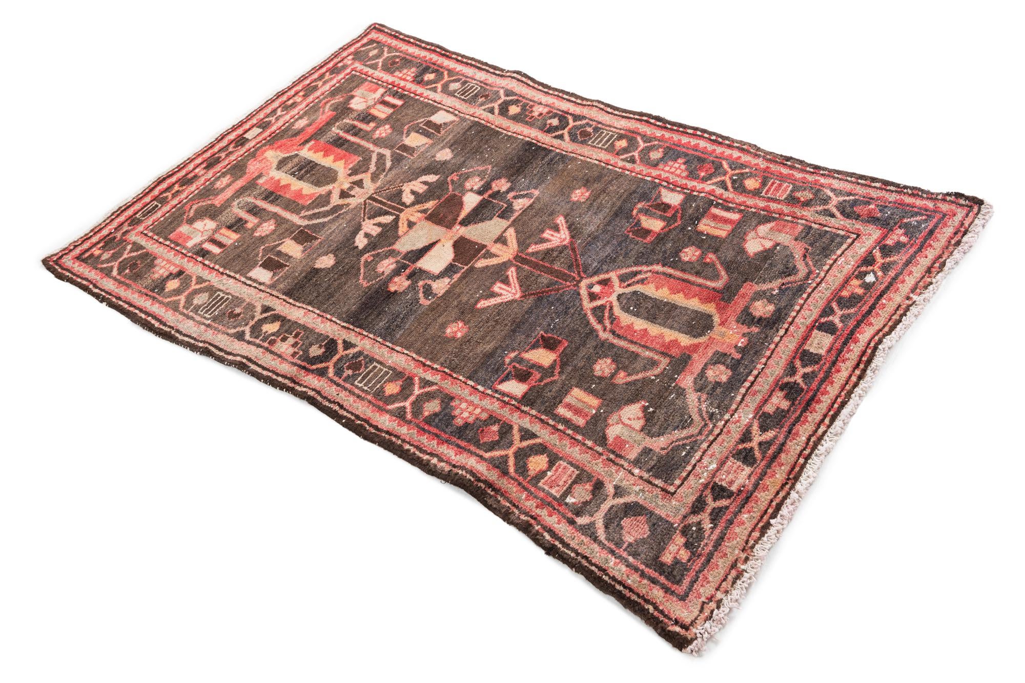 3' 1 x 5' 1 Hand Knotted Ultra Vintage Persian Wool Rug