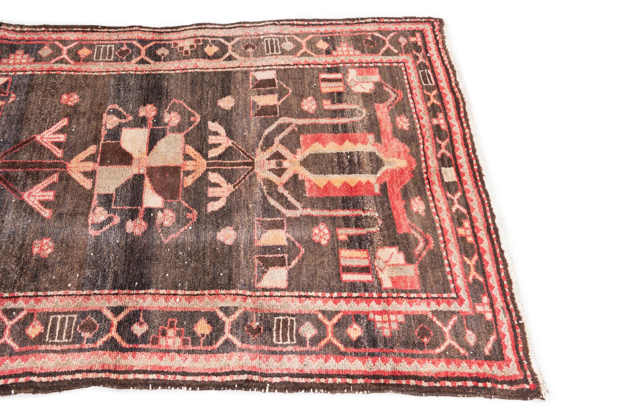 3' 1 x 5' 1 Hand Knotted Ultra Vintage Persian Wool Rug