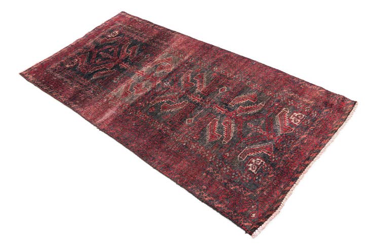 Detail image of 2' 9 x 5' 2 Hand Knotted Ultra Vintage Persian Wool Rug