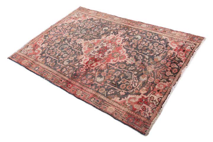 3' 7 x 5' Hand Knotted Ultra Vintage Persian Wool Rug