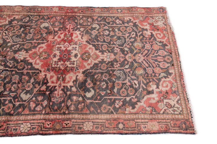 Detail image of 3' 7 x 5' Hand Knotted Ultra Vintage Persian Wool Rug