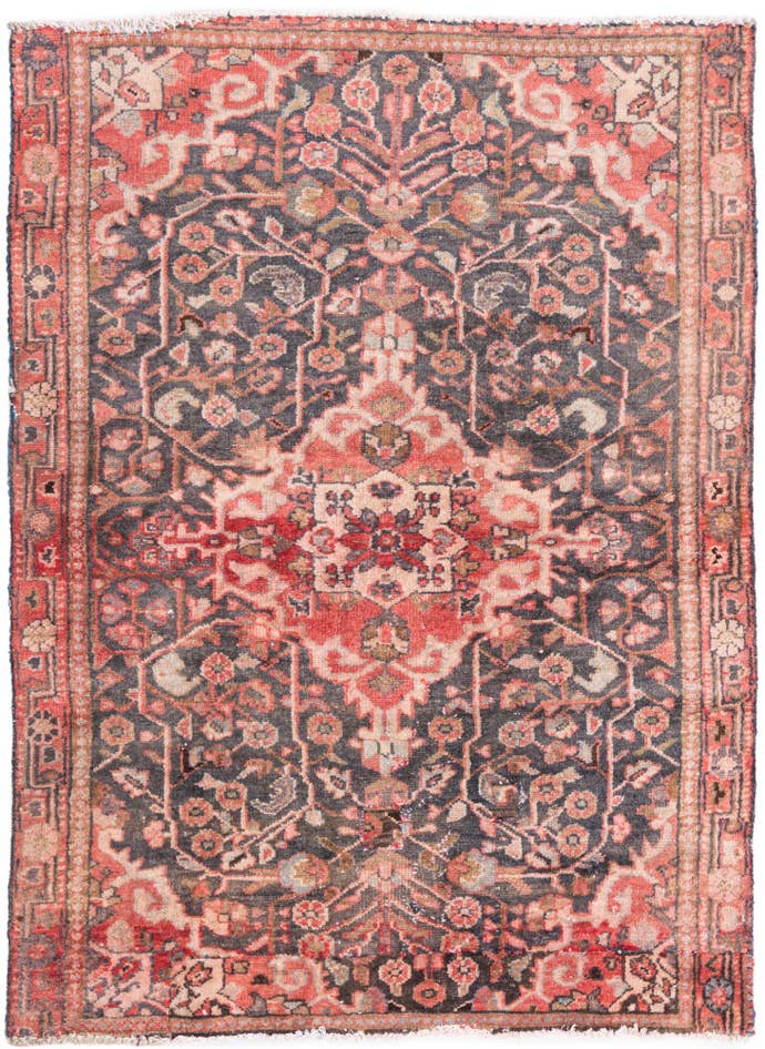 Detail image of 3' 7 x 5' Hand Knotted Ultra Vintage Persian Wool Rug