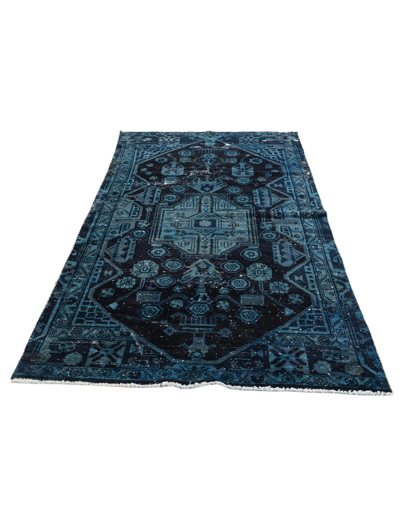 3' 8 x 6' 8 Hand Knotted Ultra Vintage Persian Wool Rug