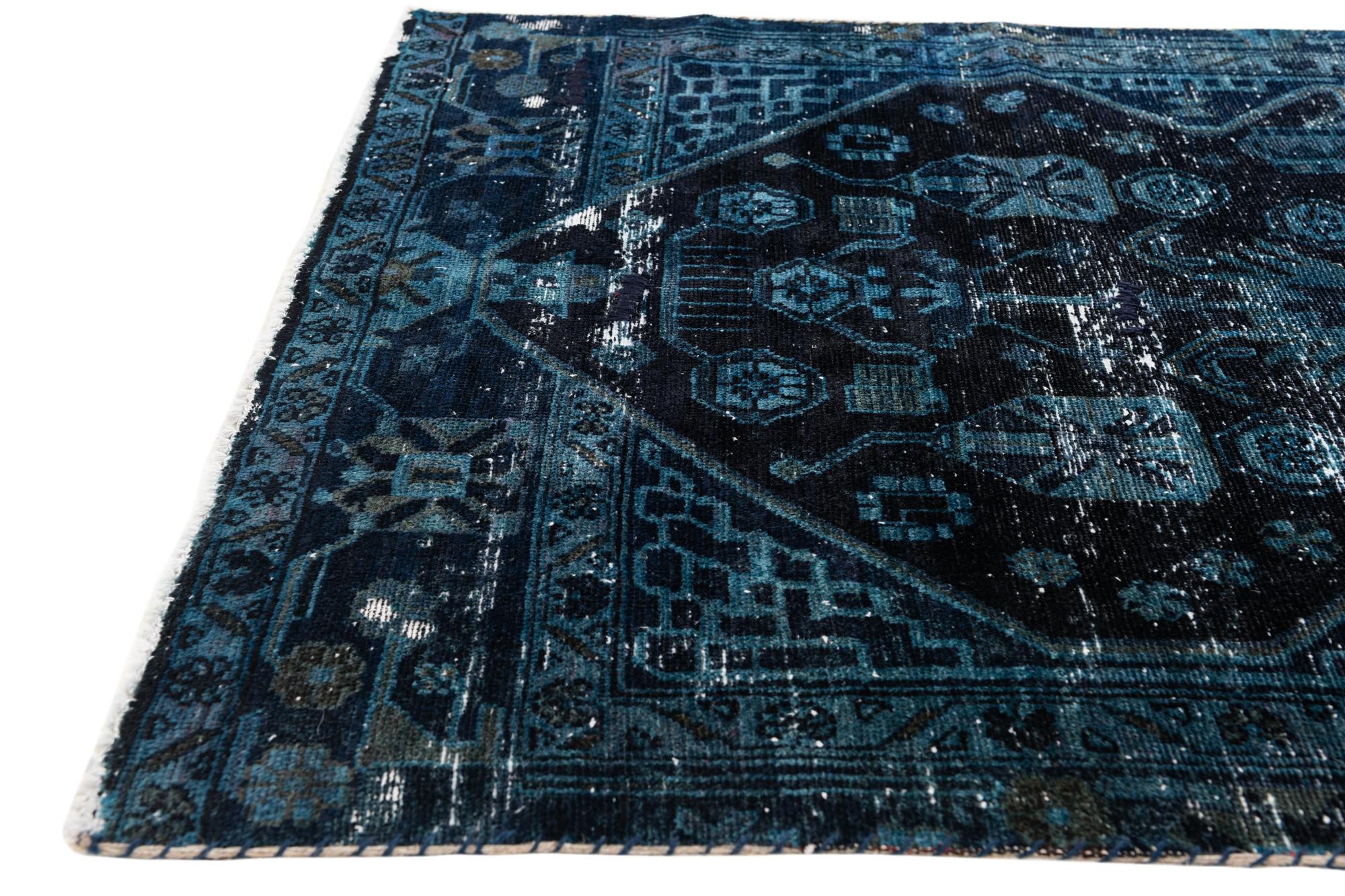 3' 8 x 6' 8 Hand Knotted Ultra Vintage Persian Wool Rug