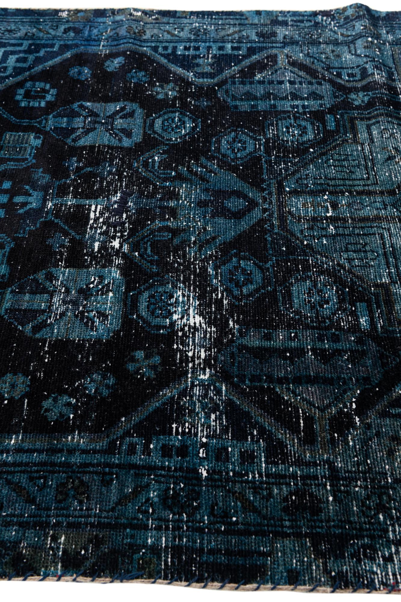 3' 8 x 6' 8 Hand Knotted Ultra Vintage Persian Wool Rug