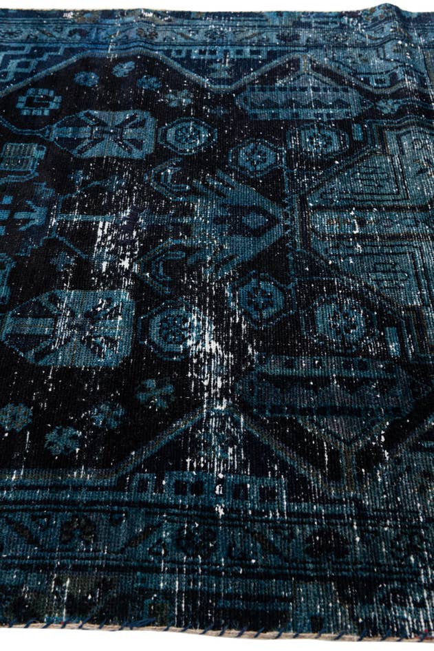 Detail image of 3' 8 x 6' 8 Hand Knotted Ultra Vintage Persian Wool Rug