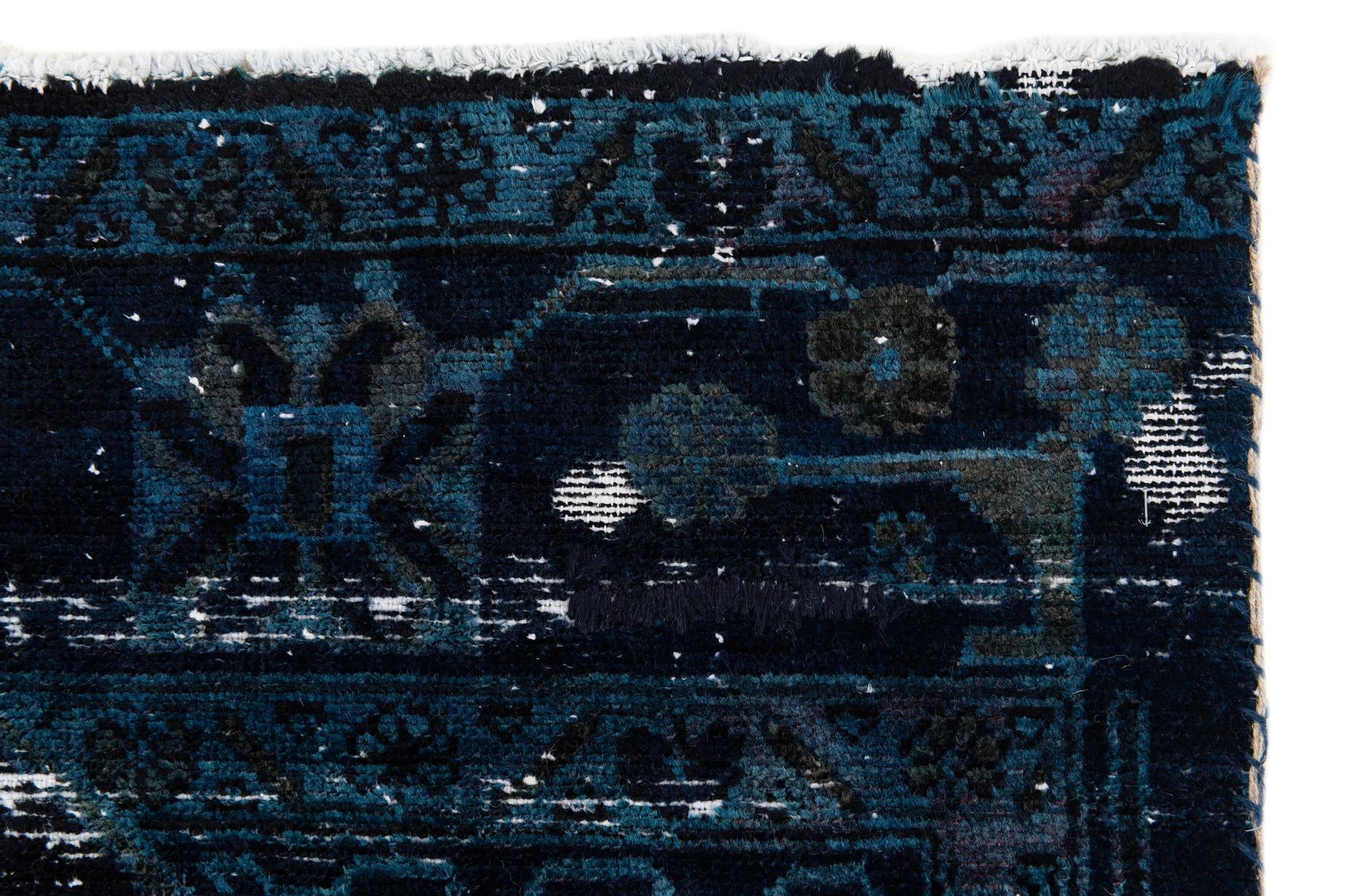 3' 8 x 6' 8 Hand Knotted Ultra Vintage Persian Wool Rug