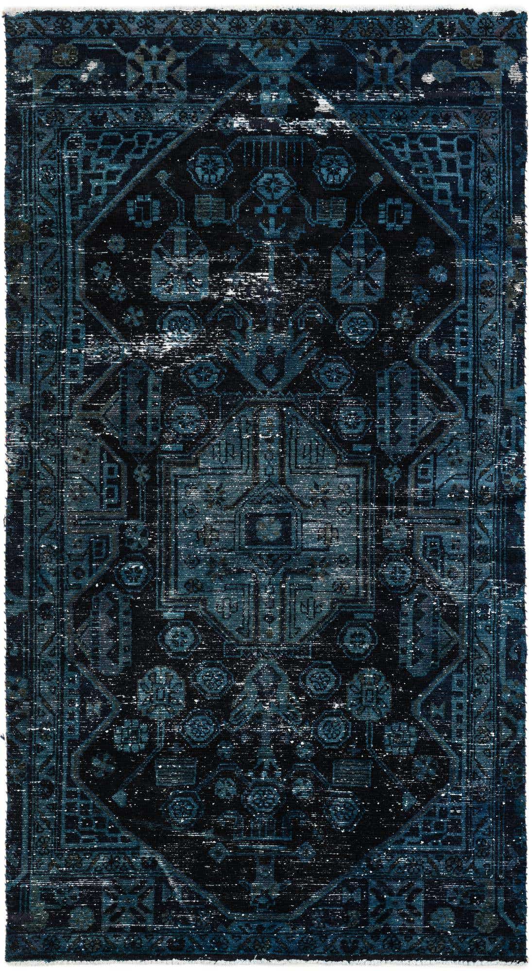 3' 8 x 6' 8 Hand Knotted Ultra Vintage Persian Wool Rug