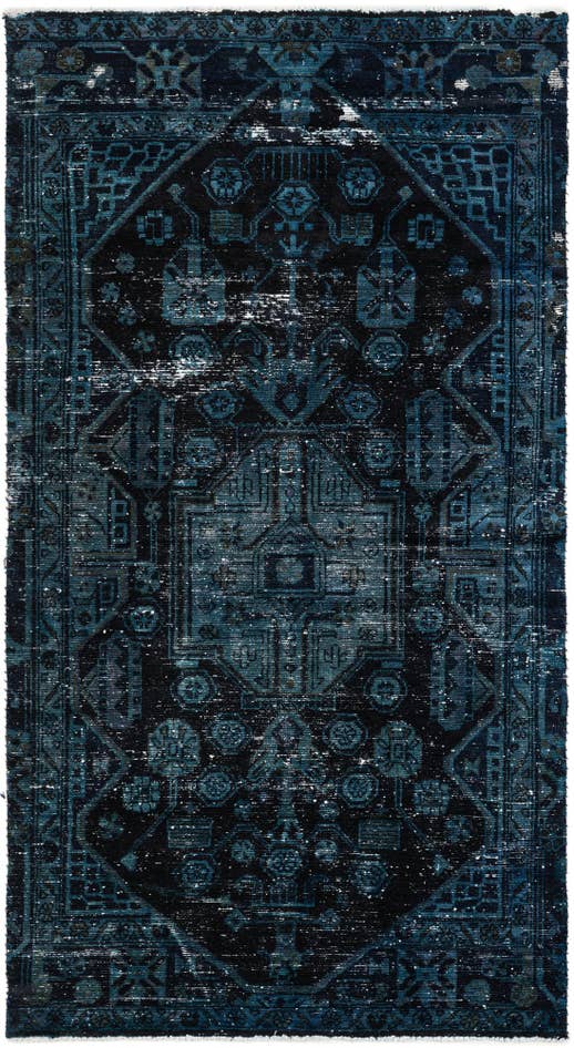 Detail image of 3' 8 x 6' 8 Hand Knotted Ultra Vintage Persian Wool Rug