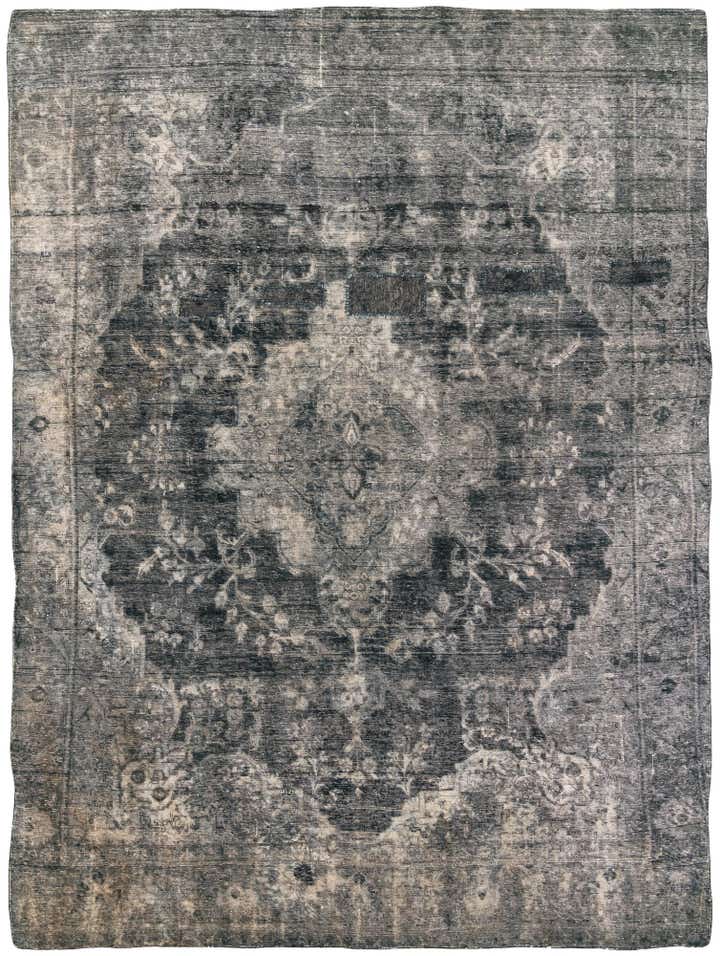 9' 3 x 12' 10 Hand Knotted Ultra Vintage Persian Wool Rug