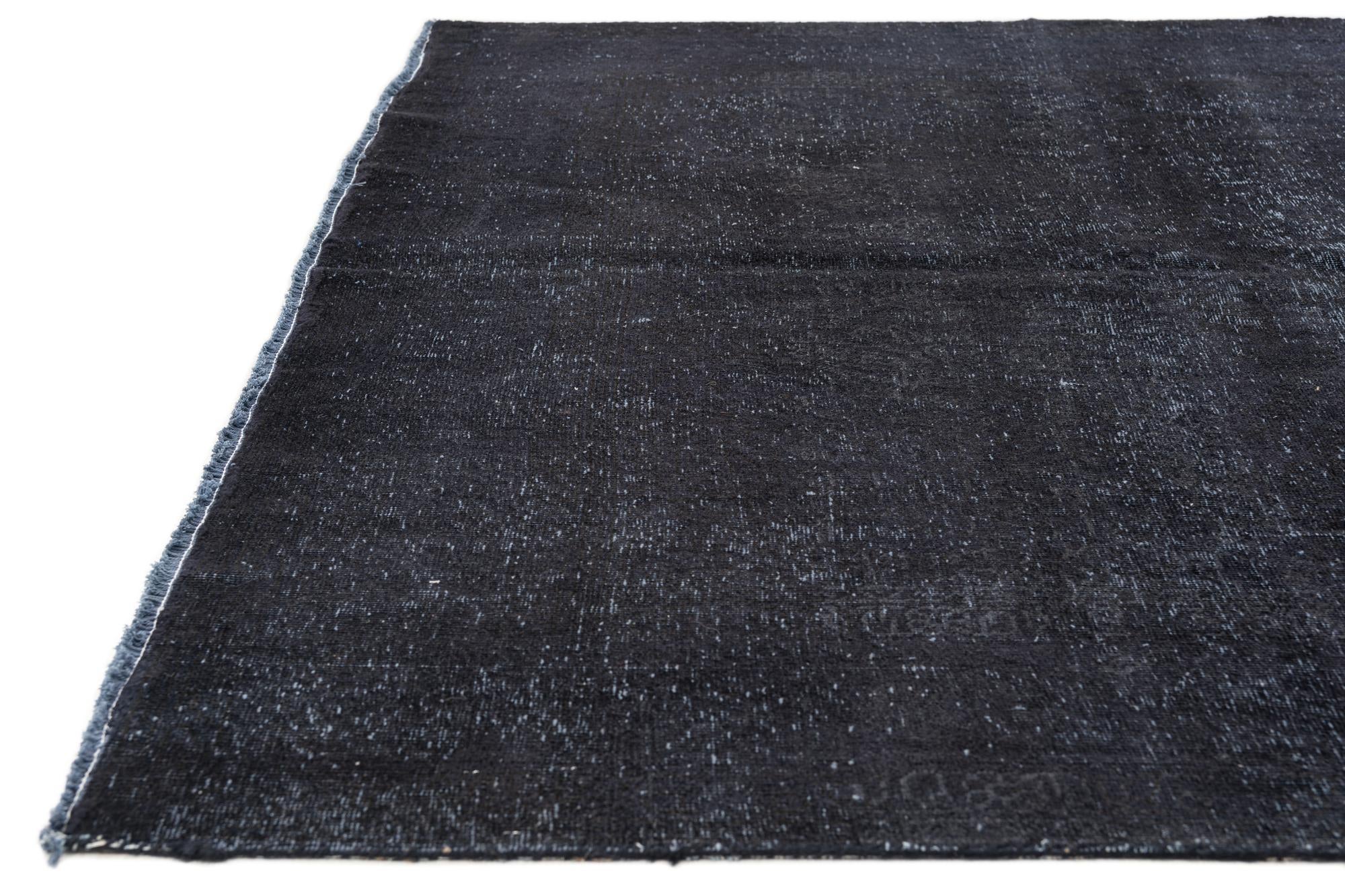 6' 8 x 9' 9 Hand Knotted Ultra Vintage Persian Wool Rug