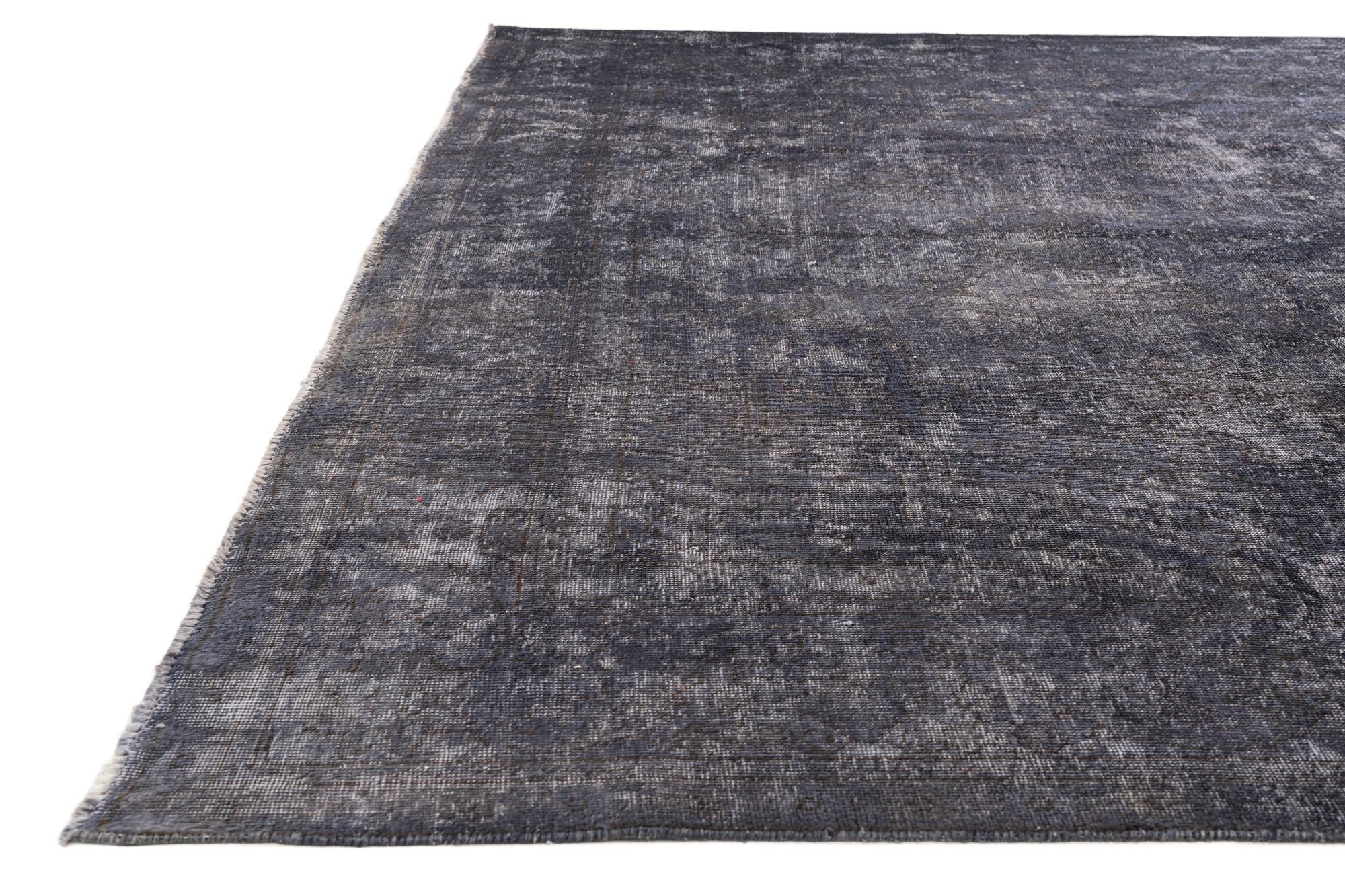 9' 6 x 12' 3 Hand Knotted Ultra Vintage Persian Wool Rug
