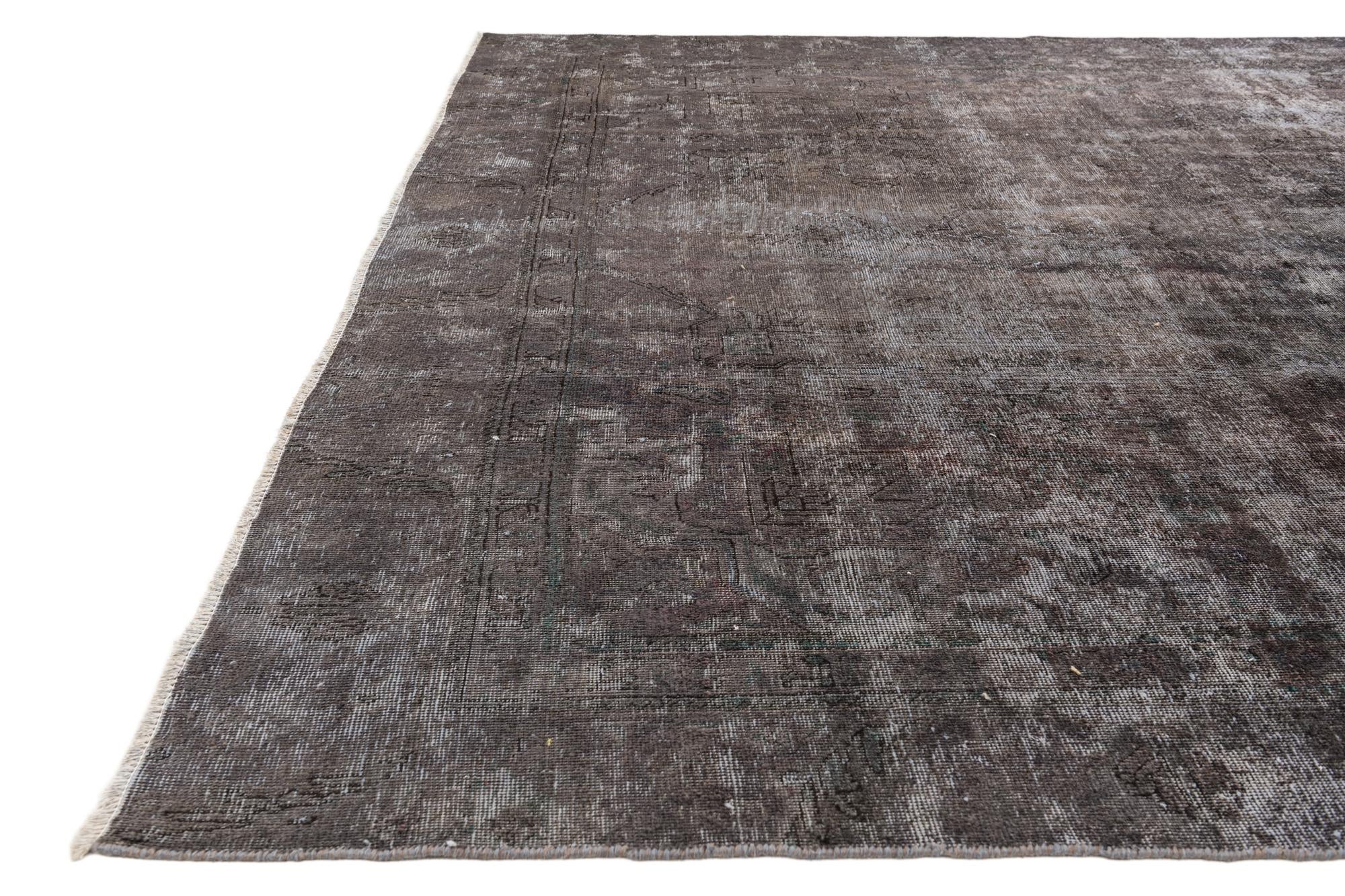 8' 10 x 11' 10 Hand Knotted Ultra Vintage Persian Wool Rug