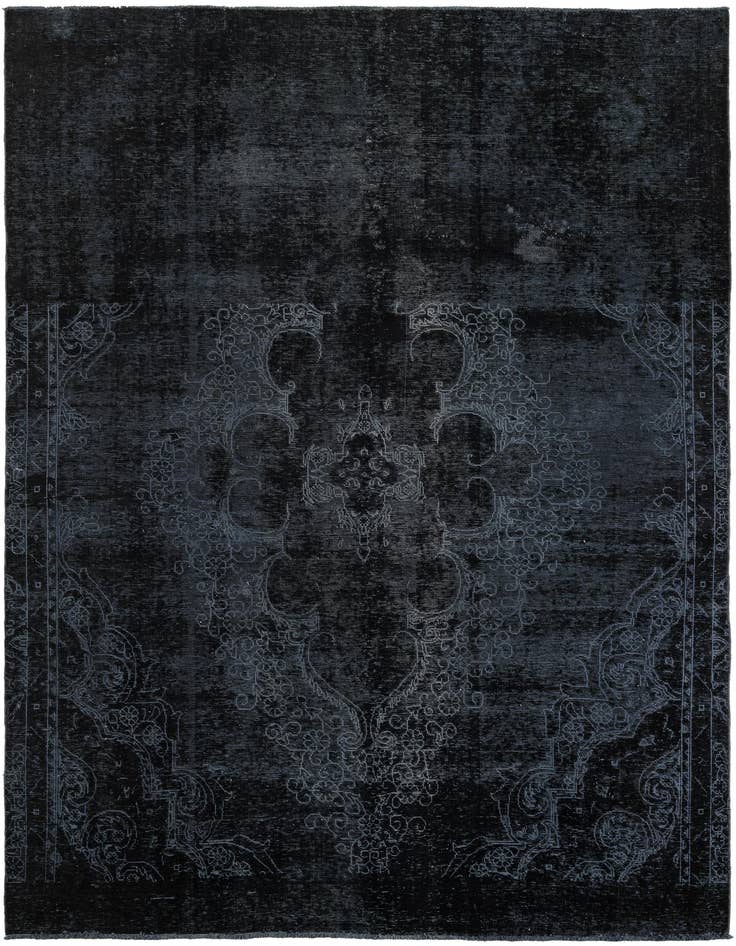 Detail image of 7' 10 x 10' 10 Hand Knotted Ultra Vintage Persian Wool Rug