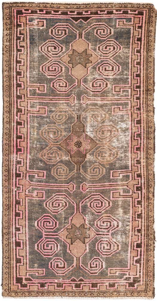 2' 9 x 5' 8 Hand Knotted Ultra Vintage Persian Wool Rug