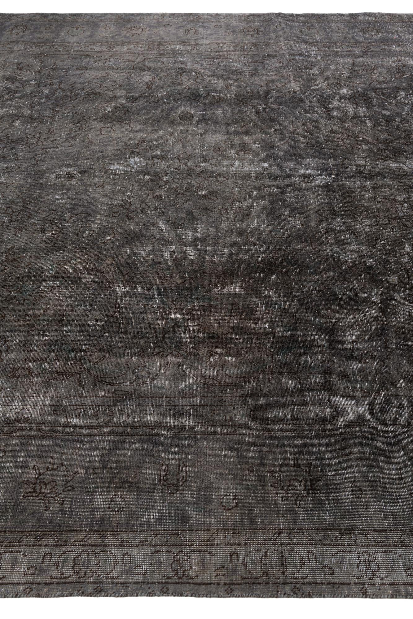 9' 7 x 12' 6 Hand Knotted Ultra Vintage Persian Wool Rug
