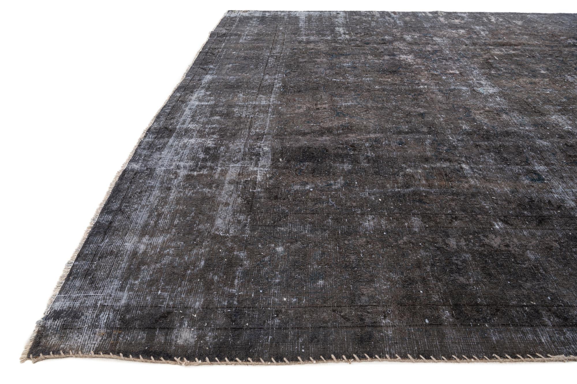 9' 8 x 11' 10 Hand Knotted Ultra Vintage Persian Wool Rug
