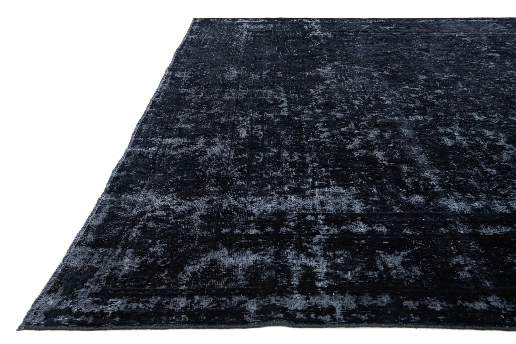 9' 5 x 12' 10 Hand Knotted Ultra Vintage Persian Wool Rug