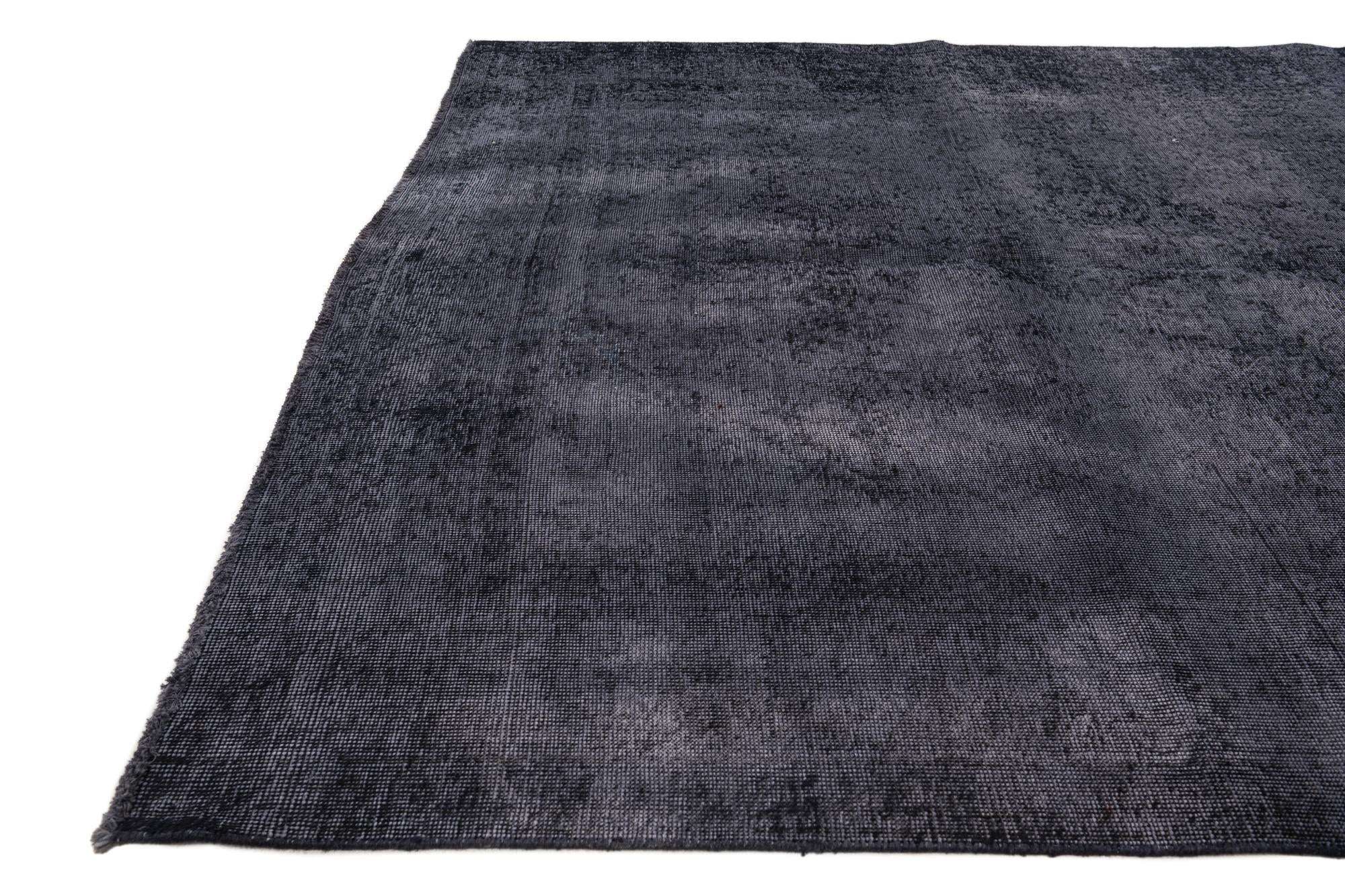 6' 7 x 9' 6 Hand Knotted Ultra Vintage Persian Wool Rug