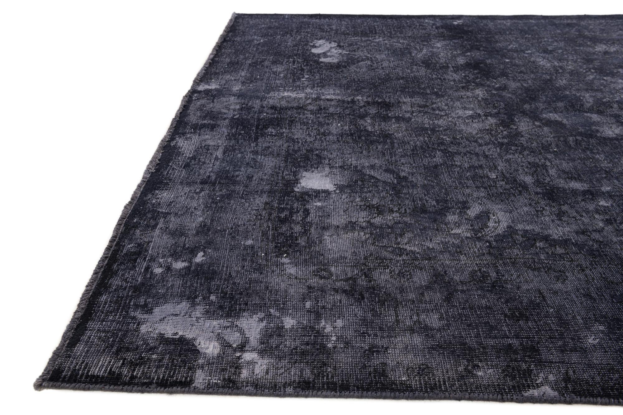 6' 8 x 9' 8 Hand Knotted Ultra Vintage Persian Wool Rug